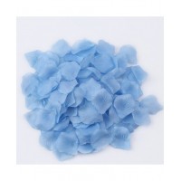Pale Blue Silk Rose Petals